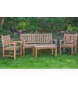 Outdoor teak bench set