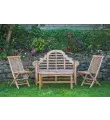 Teak Luytens bench set