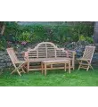 Teak Luytens bench set