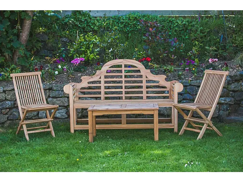 Teak Luytens bench set