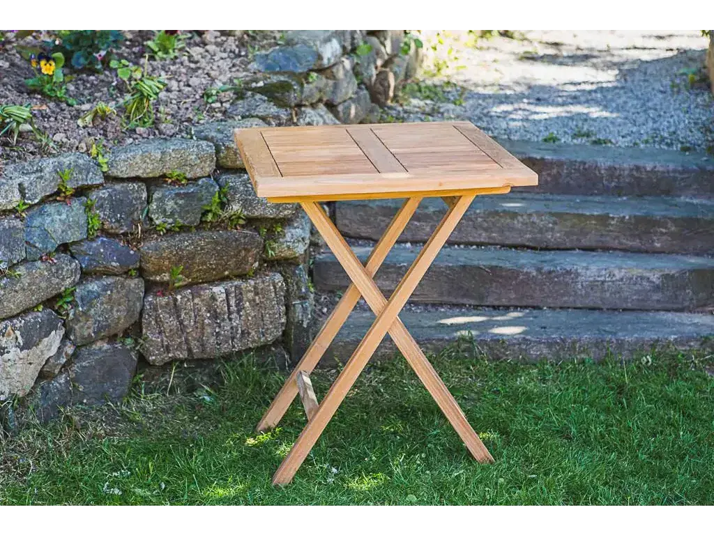 Folding Teak Outside Table