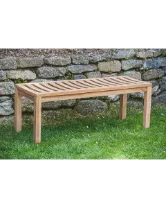 Teak Backless Park Bench