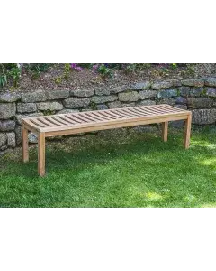 Teak Backless Patio Bench