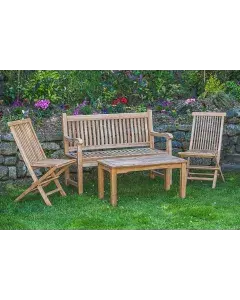 Teak garden furniture set