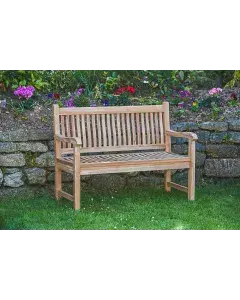 Teak garden bench