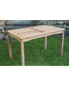 Fixed Teak Rectangular Garden Table