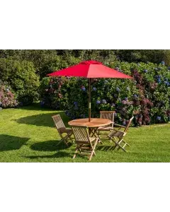 Red 2.5m Garden Parasol - Clearance