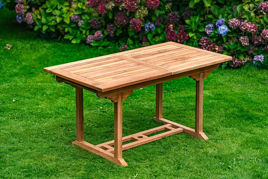 Extending 1.5m - 2.1m Teak Table