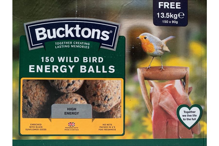 Bucktons 150 Wild Bird Energy Balls