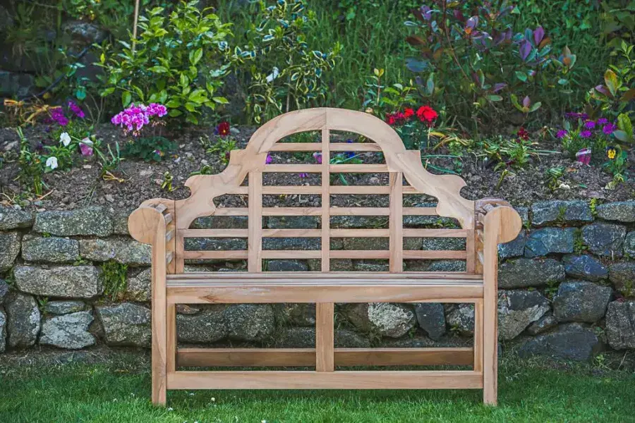 Teak Luytens bench