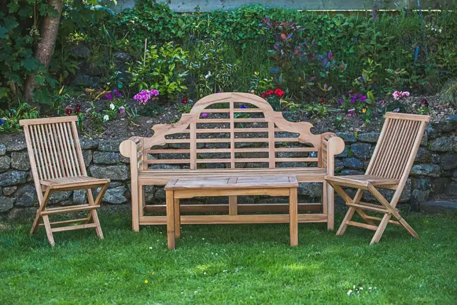 Teak Luytens bench set