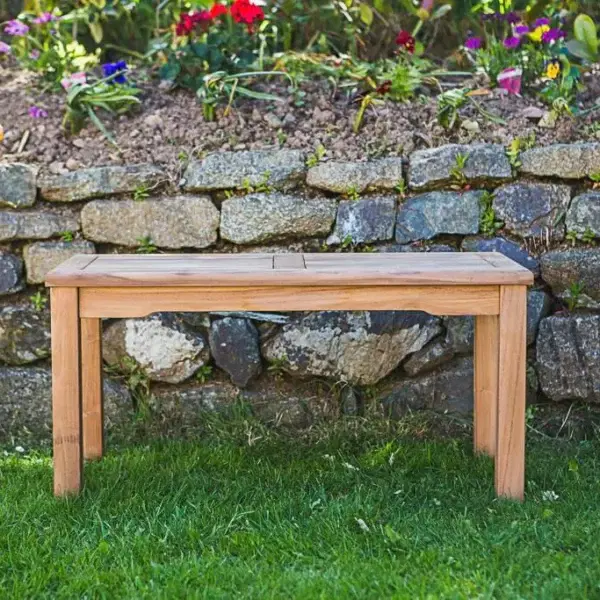 Rectangular Solid Teak 90cm Coffee Table -72