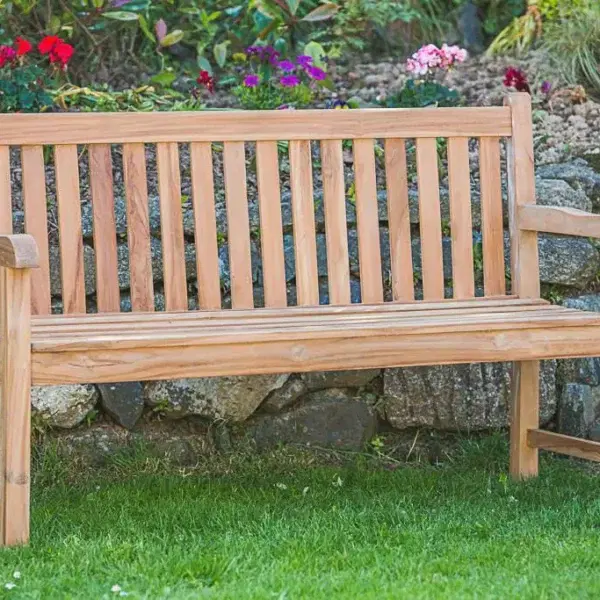 Teak Garden Bench - Catherine 5ft (seats 3) Classic -0