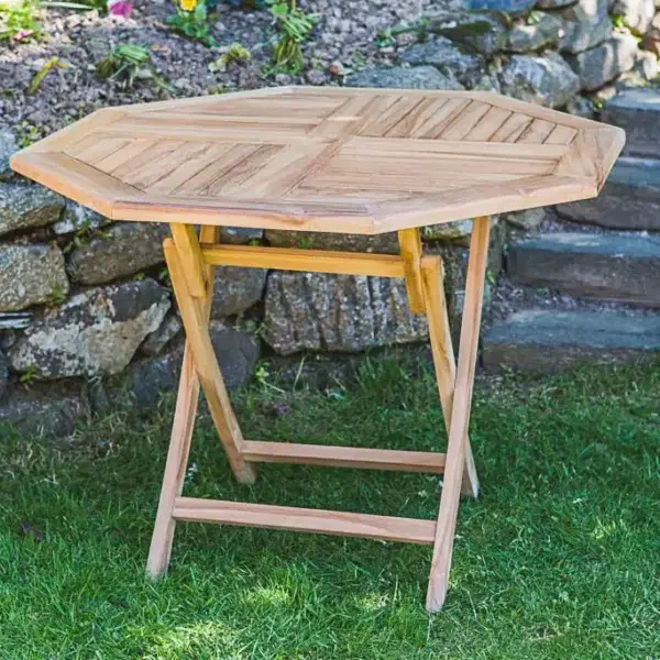 Octagonal FoldingTeak Table