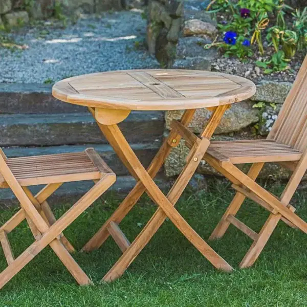 2 Seater Teak Table and Chair Set