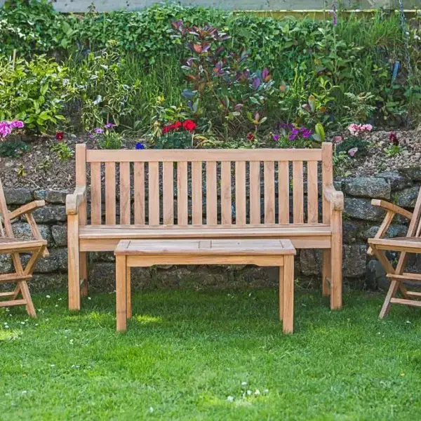 Teak garden furniture set