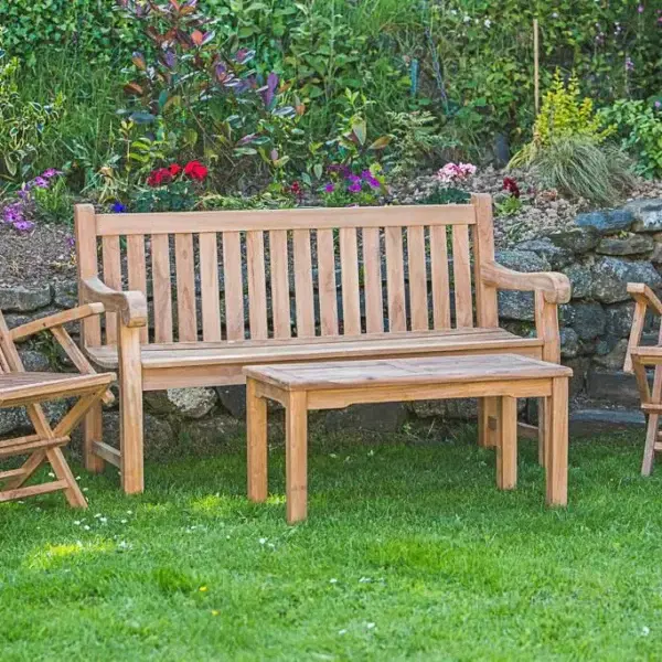 Teak garden furniture set