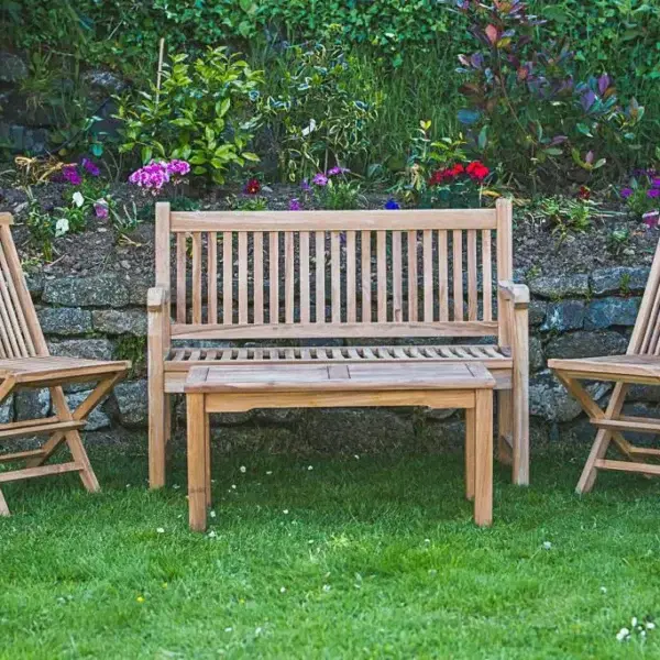 Teak garden furniture set