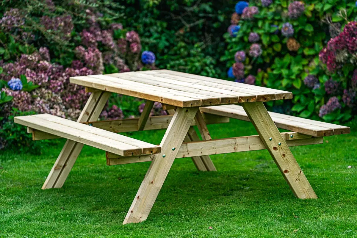 Garden Picnic Bench 180cm (6ft) -0