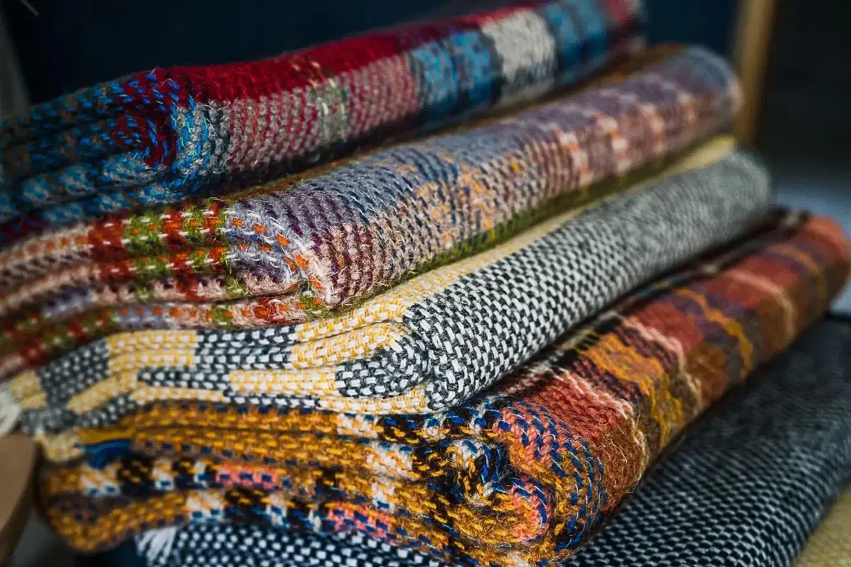 Random Rug - 100% Recycled Wool Environmentally Friendly Sofa Throw-978