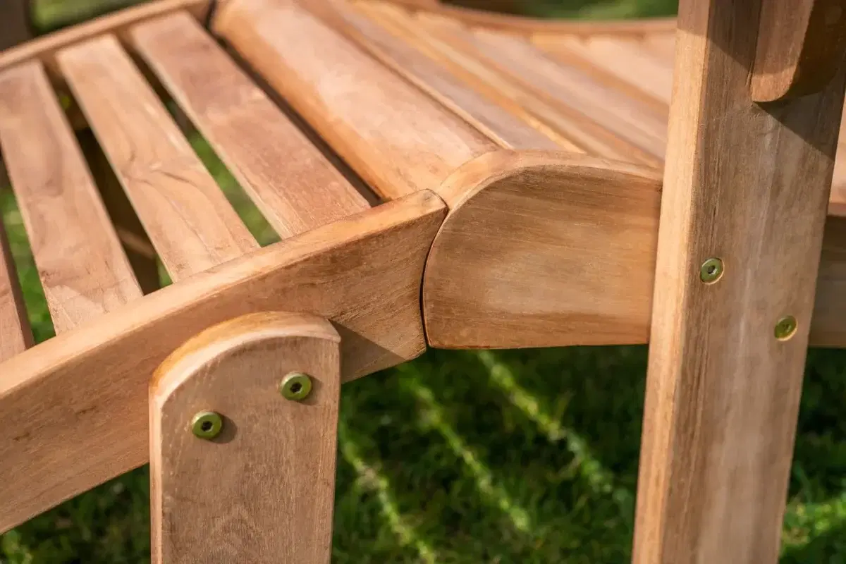 Teak Adirondack Garden Chair with Footstool-2316
