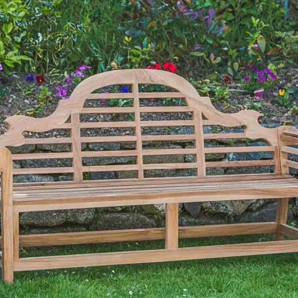 Teak Lutyens Garden Bench - 6ft - Clearance -0