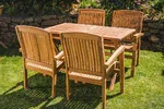Solid Teak 1.2m Rectangular Folding Table and 4 Charlotte Stacking Chairs Patio Set-2196 Solid Teak 1.2m Rectangular Folding Table and 4 Charlotte Stacking Chairs Patio Set-2196