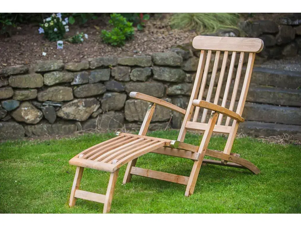 Solid Teak Sun Lounger Relaxing Set with Cushions-2365