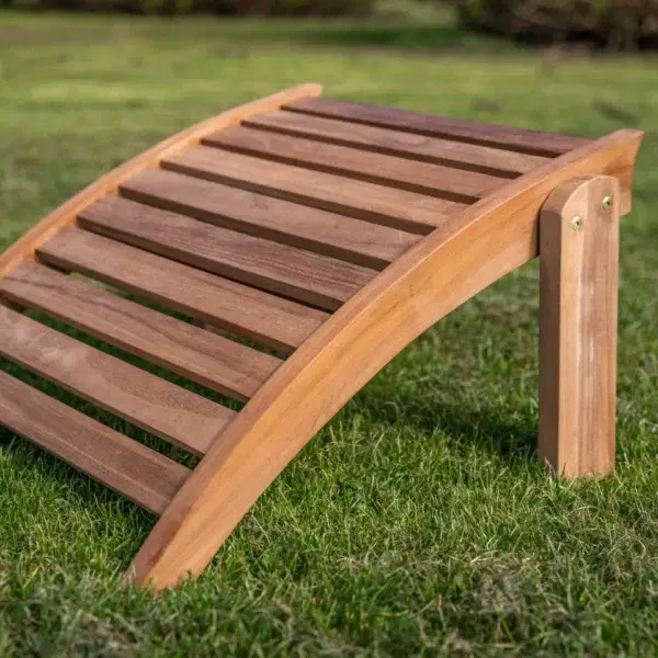 Solid Teak Adirondack Footstool-0