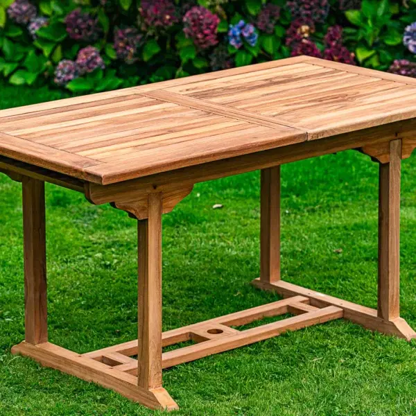 Extending 1.5m - 2.1m Teak Table-0