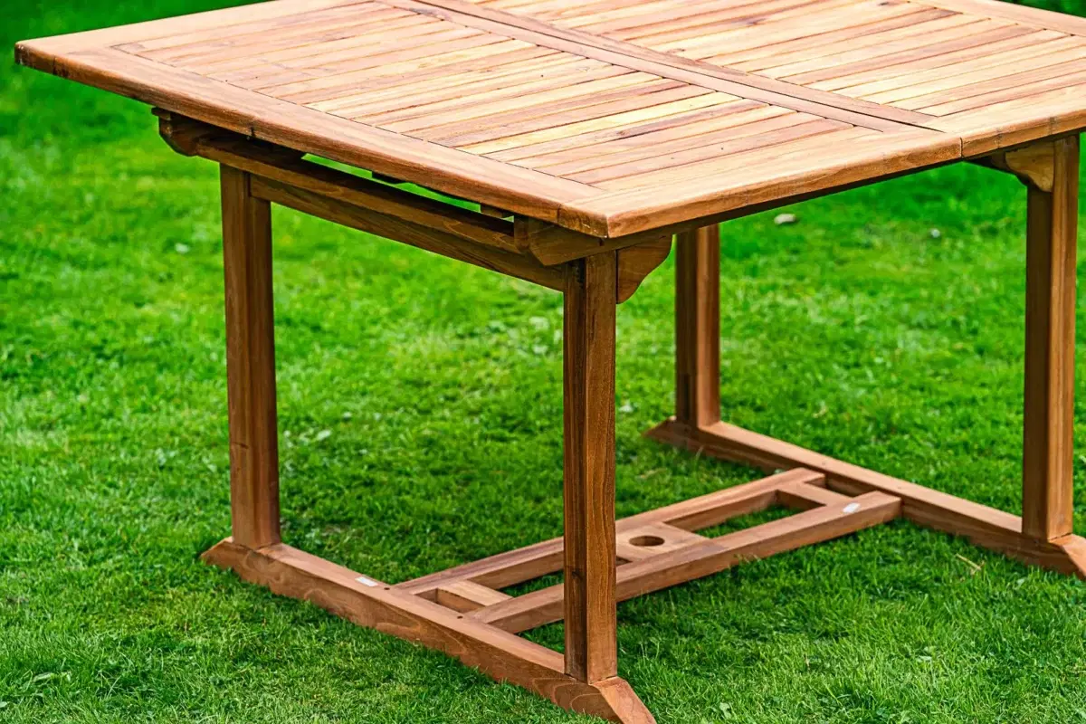 Solid Teak 1.2m - 1.8m Extending Table-2555