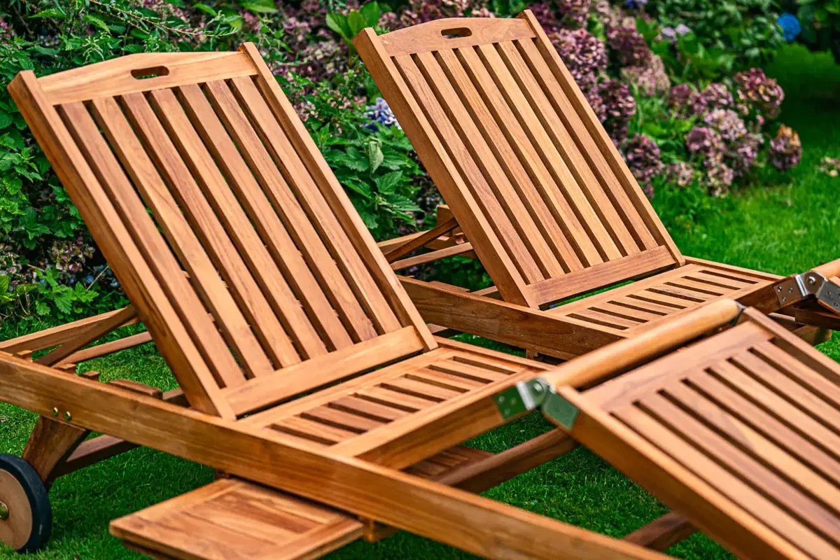 Sennen Solid Teak Sun lounger Relaxing Set-2958