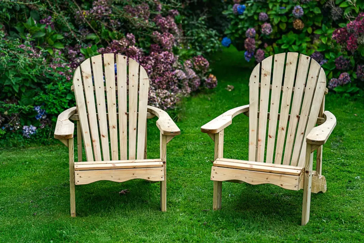 Solid Wood Relaxing Chair Couples Set-0