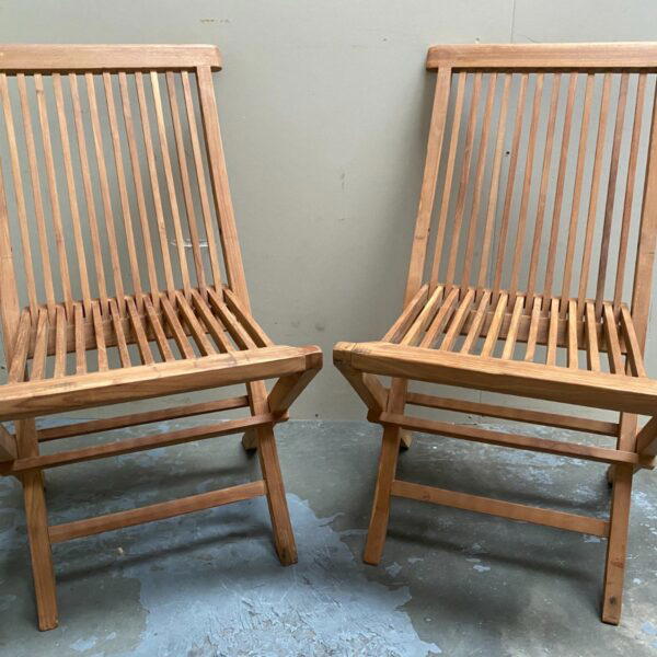 Folding Chairs (Pair) - Clearance-3552
